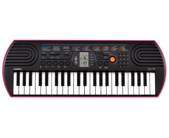  Синтезатор Casio SА-78 44клав. розовый (SA-78AH7) 