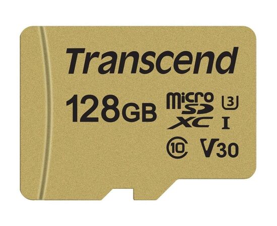  Карта памяти Transcend microSDXC 128Gb Class10 TS128GUSD500S 500S w/o adapter 