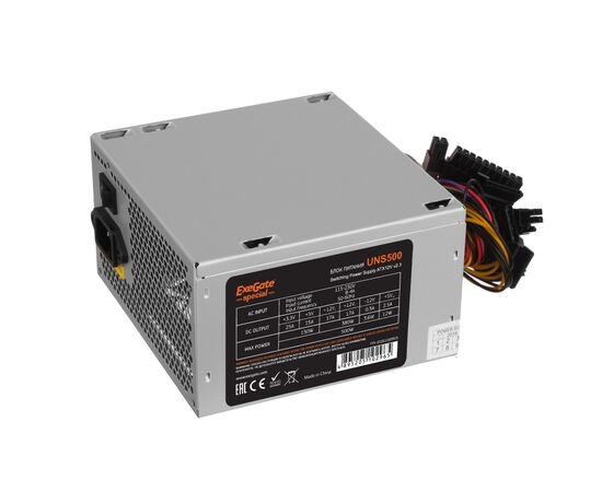  Блок питания Exegate ES261569RUS Special UNS500, ATX, 12cm fan, 24p+4p, 6/8p PCI-E, 3xSATA, 2xIDE, FDD 