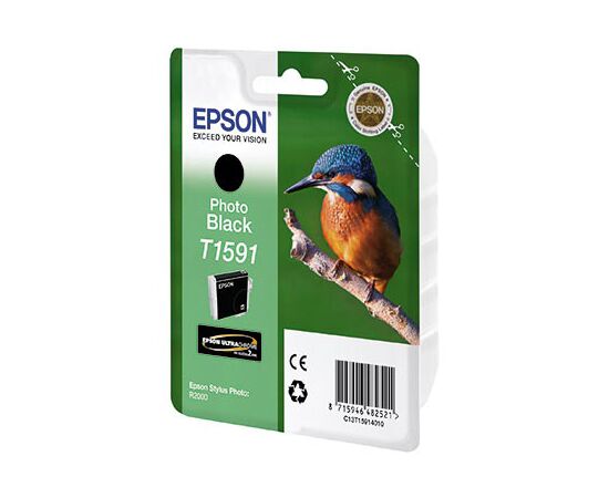  Картридж струйный Epson T1591 C13T15914010 фото черный (17мл) для Epson St Ph R2000 