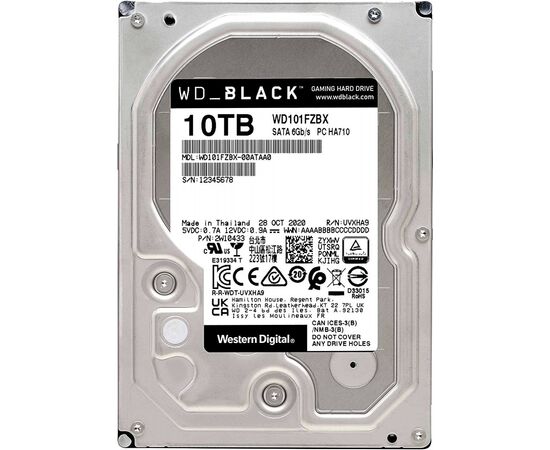  HDD WD Original SATA-III 10Tb WD101FZBX Black (7200rpm) 256Mb 3.5" 