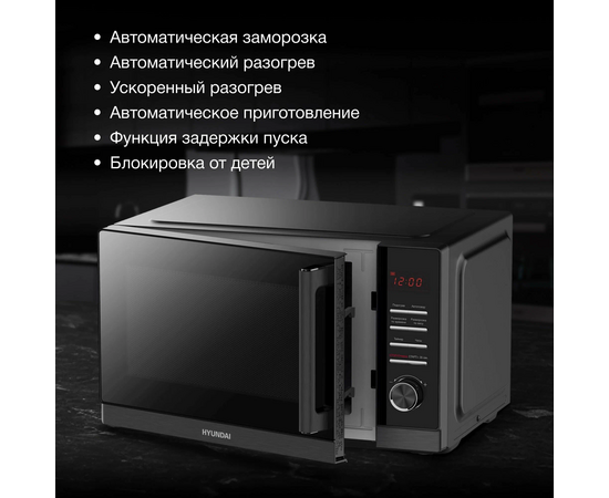  Микроволновая печь Hyundai HYM-D3012 25л черный 