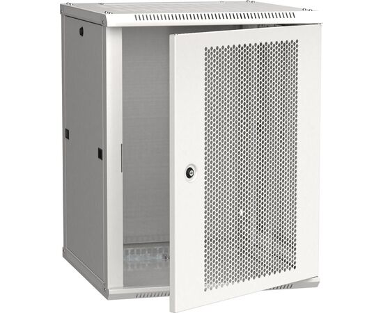  Шкаф коммутационный ITK Linea W (LWR3-12U66-PF) настенный 12U 600x600мм пер.дв.перфор. серый сталь 