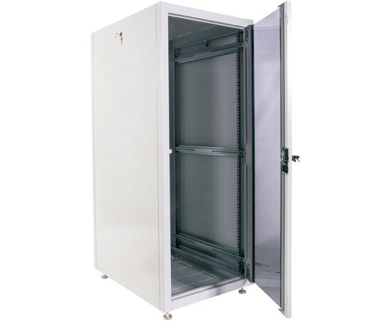  Шкаф коммутационный ЦМО ШТК-Э-18.6.6-13АА напольный 18U 598x600мм пер.дв.стекл металл серый 