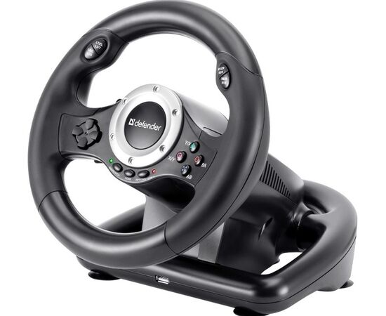 Руль Defender Turbo Pro для PC, PS3, PS4, Xbox Series X, Series S, One, Nintendo Switch (64291 