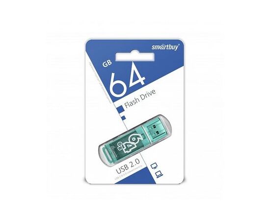  USB-флешка Smartbuy 64Gb Glossy series Green SB64GBGS-G 