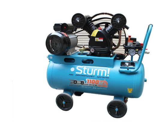  Компрессор поршневой Sturm! AC93250B масляный 410л/мин 50л 2400Вт синий 