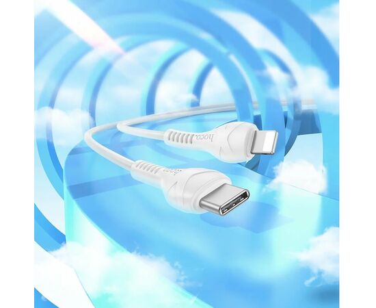  Кабель Type-C - Apple lightning Hoco X37 Cool power PD 27W 100см 3A  (white) (235051) 