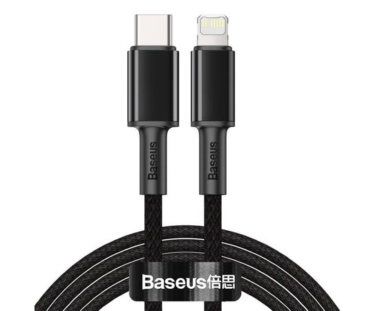  Кабель Baseus High Density Braided Fast Charging Data Cable Type-C to iP PD 20W 2m (CATLGD-A01) - Black 