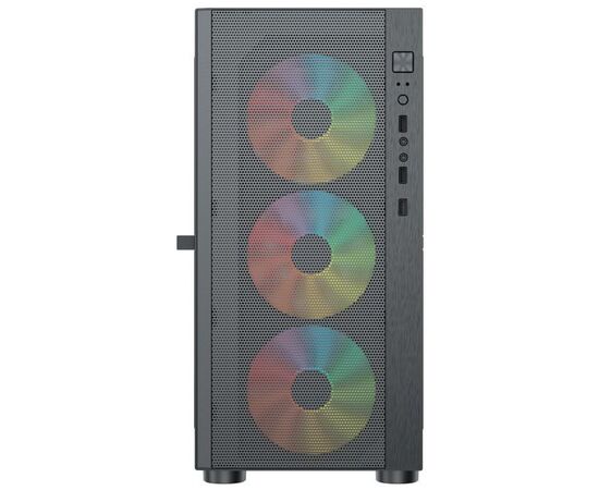  Корпус ACD Citadel 104 AH-TC4GA-0000 ATX, Black, USB3.0*1+USB2.0*2+HD audio,3*12cm F1 ARGB fans at front(Slave fans) ,1*12cm F1 ARGB fan at rear 