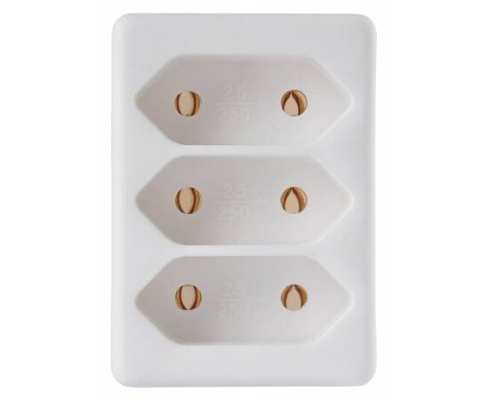  Сетевой разветвитель Buro BU-PS3F-W (3 розетки) белый 