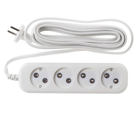  Сетевой удлинитель Buro BU-PSL4.5/W 5м (4 розетки) белый 