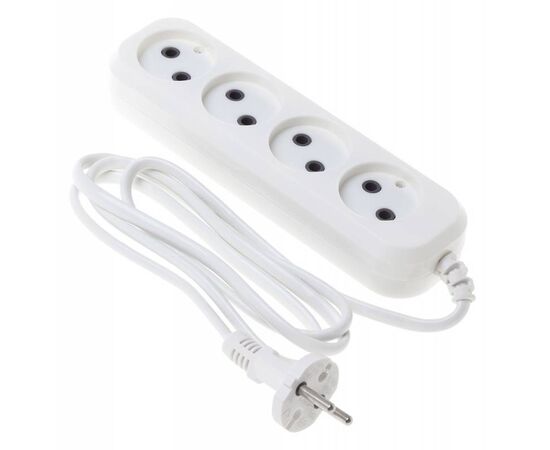  Сетевой удлинитель Buro BU-PSL4.1/W 1.5м (4 розетки) белый 