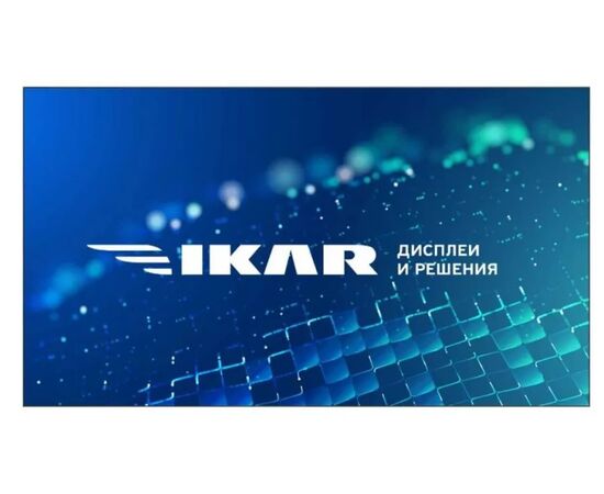 Панель Ikar ПВ 55-117-300 (0.88мм) черный IPS LED 8ms 16:9 DVI HDMI M/M матовая 1200:1 700cd 178гр/178гр 3840x2160 VGA DP UHD USB 40кг (RUS) 
