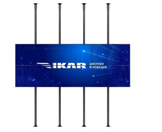  Панель Ikar ПВ 55-117-300 (0.88мм) черный IPS LED 8ms 16:9 DVI HDMI M/M матовая 1200:1 700cd 178гр/178гр 3840x2160 VGA DP UHD USB 40кг (RUS) 