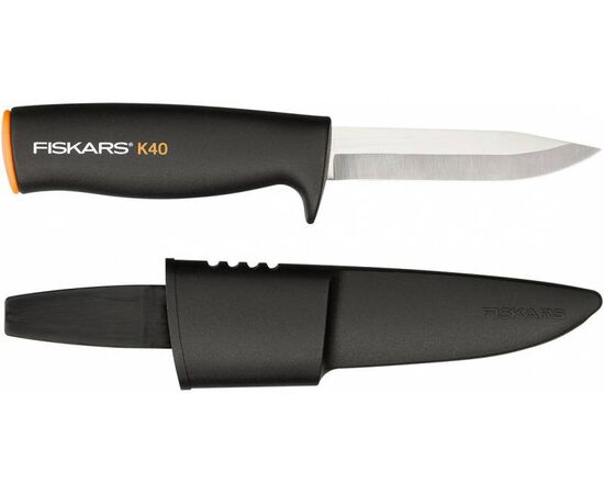  Нож садовый Fiskars K40 большой черный/оранжевый (1001622) 