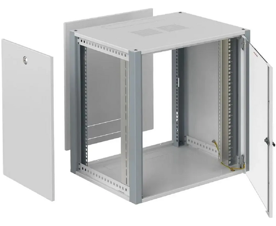  Шкаф коммутационный Sysmatrix WP 6315.710 настенный 15U 600x350мм пер.дв.стекл 2 бок.пан. 60кг серый 200мм 24кг 720мм IP20 металл 