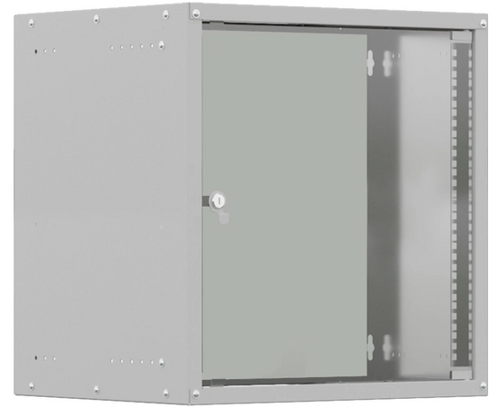  Шкаф коммутационный NTSS Lime NTSS-WL12U5545GS настенный 12U 550x450мм пер.дв.стекл несъемн.бок.пан. 30кг серый 370мм 14кг 110град. IP20 