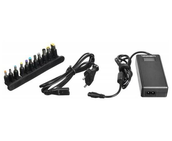  Блок питания Ippon (D65U) автоматический 65W 15V-19.5V 11-connectors 1.5A 1xUSB 2.1A от бытовой электросети LСD индикатор 