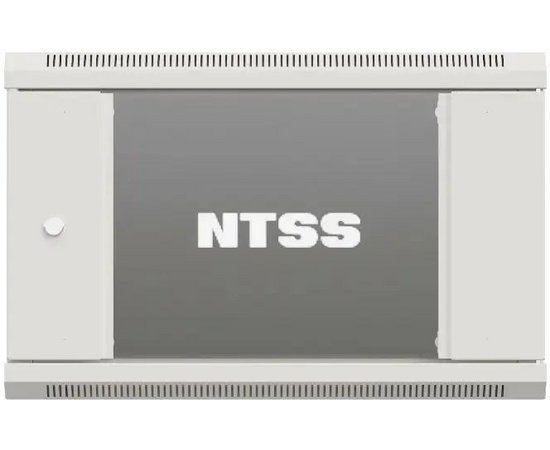  Шкаф коммутационный NTSS Премиум NTSS-W6U6060GS-2 настенный 6U 600x600мм пер.дв.стекл 60кг серый 500мм 19.5кг 220град. 370мм IP20 сталь 