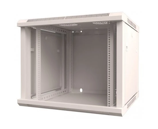  Шкаф коммутационный Rexant 04-0964-111 настенный 9U 600x450мм пер.дв.стекл металл 2 бок.пан. направл.под винты 60кг серый 13.75кг 230град. 368мм IP2 