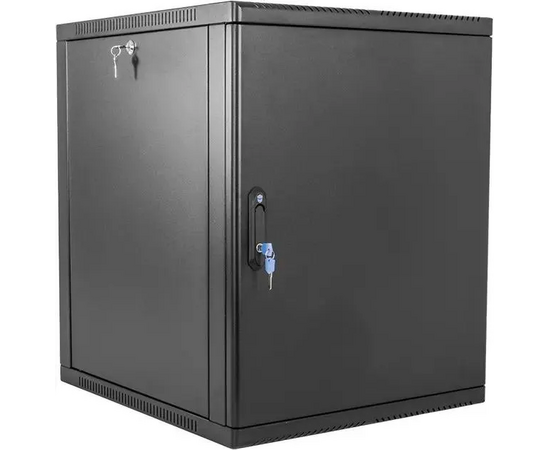  Шкаф коммутационный ЦМО ШРН-9.350.1-9005 настенный 9U 600x350мм пер.дв.стал.лист 200кг черный 300мм 180град. 479мм IP20 металл 