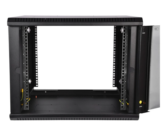  Шкаф коммутационный ЦМО ШРН-Эконом ШРН-Э-12.350-9005 настенный 12U 600x350мм пер.дв.стекл 85кг черный 300мм 