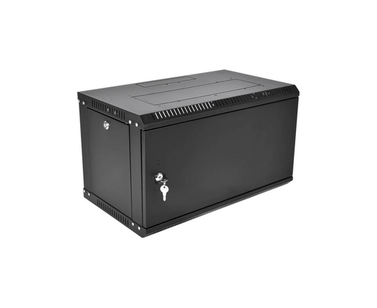  Шкаф коммутационный ЦМО ШРН-Эконом ШРН-Э-6.650.1-9005 настенный 6U 600x650мм пер.дв.металл 65кг серый 600мм 16.2кг 180град. 342мм IP20 металл 