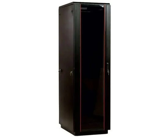  Шкаф коммутационный ЦМО ШТК-М-42.6.6-1ААА-9005 напольный 42U 600x600мм пер.дв.стекл задн.дв.стал.лист 2 бок.пан. 650кг черный 92.3кг 180град. 2030мм 