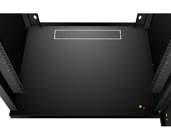  Шкаф коммутационный CABEUS WSC-05D-9U55/45-BK настенный, стеклянная передняя дверь, 9U, 550x450x450 мм 