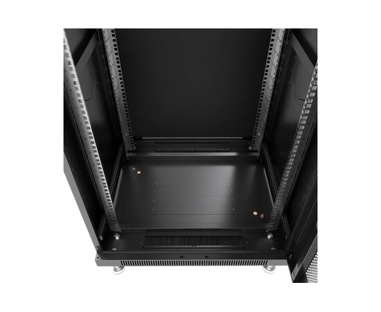  Шкаф коммутационный CABEUS SH-05C-42U60/60-BK напольный, стеклянная передняя дверь, 42U, 600x2055x600 мм 