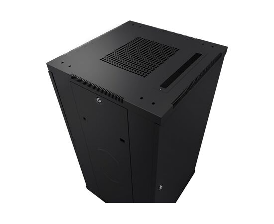  Шкаф коммутационный CABEUS SH-05C-42U60/60-BK напольный, стеклянная передняя дверь, 42U, 600x2055x600 мм 