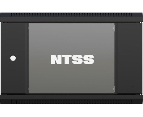  Шкаф коммутационный NTSS NTSS-W6U6045GS-BL настенный, стеклянная передняя дверь, 6U, 570x370x450 мм 