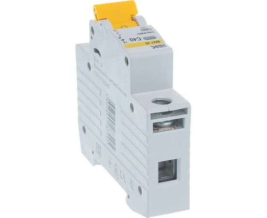  Выключатель IEK ВА47-29 (MVA20-1-040-C) автоматический 40A тип C 4.5kA 1П 230/400В 1мод белый (упак. 1шт) 