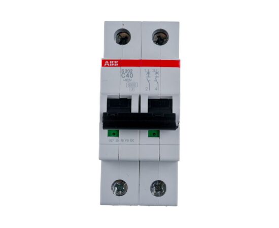  Выключатель автоматический ABB S202 C40 (2CDS252001R0404) 2-полюсной 