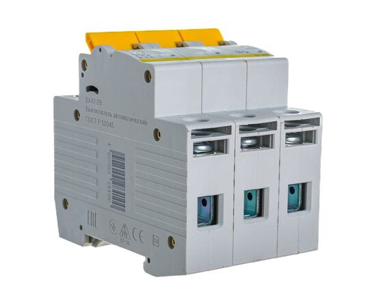  Выключатель автоматический IEK ВА47-29 (MVA20-3-040-C) 3Р 40А 4,5кА х-ка С 