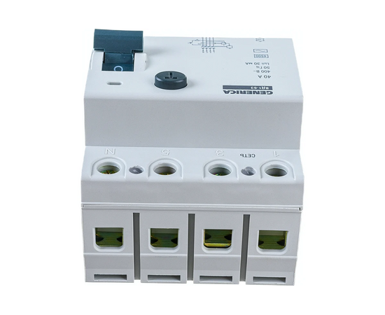  УЗО IEK ВД1-63 Generica (MDV15-4-040-030 ) 40A 4.5kA 30мА AC 4П 400В 4мод серый (упак. 1шт) 