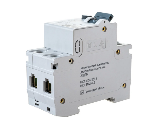  Дифавтомат IEK АВДТ 32 Generica (MAD25-5-025-C-30) 25A тип C 6kA 30мА AC 2П 230В 2мод серый (упак.:1шт) 