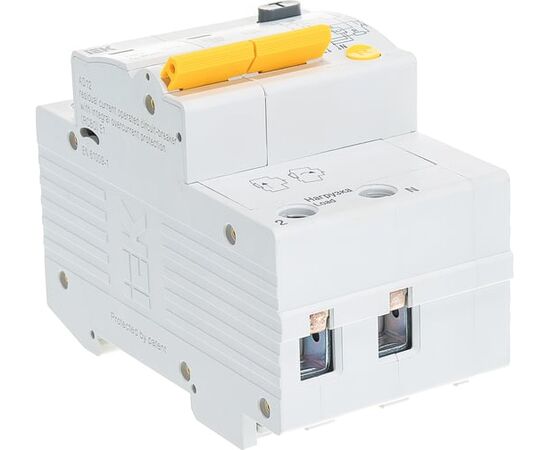  Дифавтомат IEK АД12 (MAD10-2-006-C-010) 6A тип C 4.5kA 10мА AC 2П 230В 3мод белый 