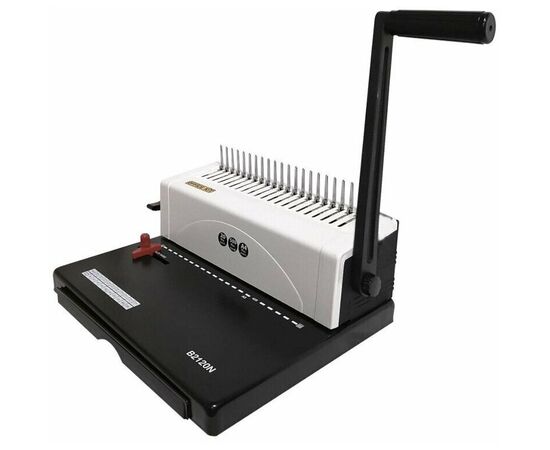  Переплетчик Office Kit B2120N A4/перф.25л.сшив/макс.500л./пластик.пруж. (4.5-51мм) 