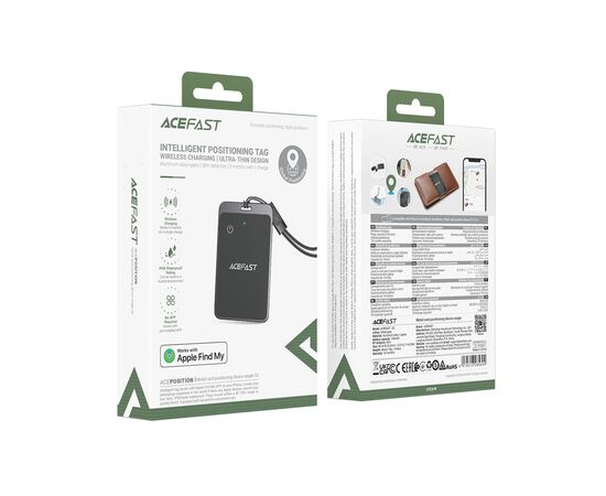  Трекер ACEFAST S3 metal card positioning device set of 2 metal gray 