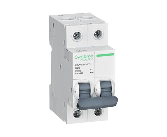  Выключатель автоматический Systeme electric City9 Set C9F34225 (АВ) С 25А 2P 4.5kA 230В 