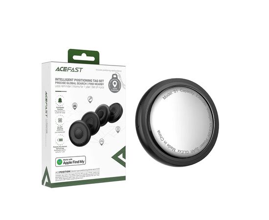 Трекер ACEFAST S1, 31*9.3mm, iP8 и выше чёрный 1шт/уп 